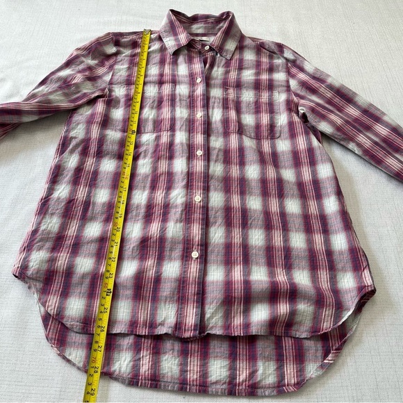 Madewell Ex-Boyfriend Shirt in Manhasset Plaid Size Small - Picture 8 of 9